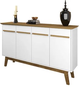 Aparador Buffet Opala Cinamomo Com Branco – Bechara Móveis