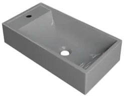 Cuba Pia de Apoio Para Banheiro Retangular 54cm Alva C08 Cinza - Mpoze