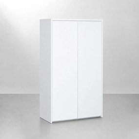 Armário Alto Contemporâneo 2 Portas Branco