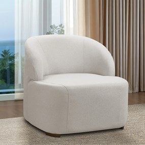 Poltrona Decorativa Orgânica kit 2 Diully Bouclê E03 - D'Rossi - Cinza claro