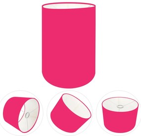 Cúpula Abajur Cilíndrica Cp-8004 Ø15x25cm Rosa Pink
