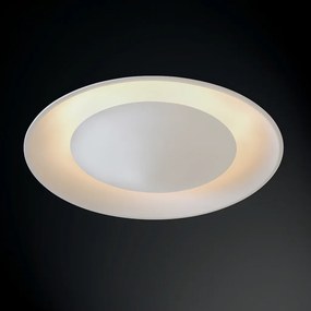 Luminária De Embutir Eclipse Curvo 4Xe27 Mini Ø60X11Cm Metal | Usina 2... (BT - Branco Texturizado + BR-F - Branco Fosco)