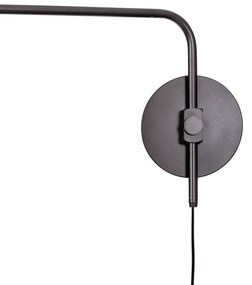 Arandela Lono 14X54,6X41,8Cm 1Xe27 Braço Haste Alumínio - Usina 25085/... (BT - Branco Texturizado)