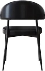 Cadeira de Jantar Estofada Kit 8 Chloe M25 Sintético Preto - Mpozenato