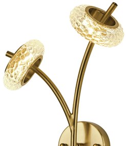 Arandela Torcello 33X20Cm Led 6W 3000K Bivolt Dourado Escovado - Usina...