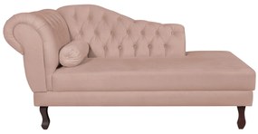 Recamier Diana 140cm Lado Direito Suede Rosê - ADJ Decor