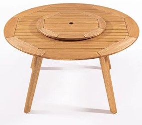 Mesa Redonda Tambaú Tampo Giratório Stain Jatobá 140cm - 51262 Sun House