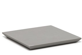 Bandeja Slim Resina 240X240mm - Cinza Claro Fosco Cinza Claro Fosco