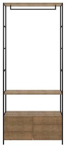 Roupeiro Closet Estantes Cabideiro Mesa Estilo Industrial