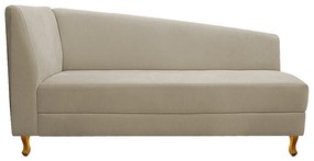 Recamier Valéria 160cm Lado Direito Suede Bege - ADJ Decor
