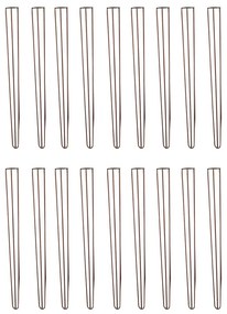 Kit 18 Pés de Metal 90 CM Hairpin Legs Aparador e Mesa de Canto Bronze G41