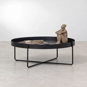 Mesa de Centro Cora Preto - 70cm