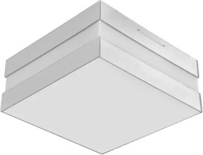 Plafon Sobrepor Aluminio Branco Espelhado 20W 18Cm