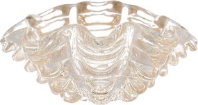 Centro de Mesa Murano Arezzo C/ Ouro - Cristal Transparente