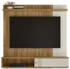 Painel TV 55 Pol e Bancada Suspensa Romeo Nature/Off Flex Z49 - Mpozen