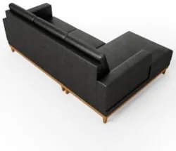Sofá 3 Lugares 200cm Living Com Chaise Esquerdo Sala de Estar Kayrós D