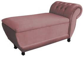 Recamier Goya Veludo - D'Rossi - Rose