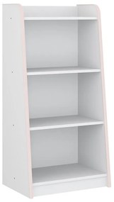 Estante Multifuncional Infantil 4 Prateleiras - Branco/rosa