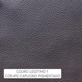 Poltrona do Papai Reclinável Elétrica Armênia Power Touch Couro Capucino G40 - Gran Belo