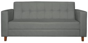 Kit Sofá 2 Lugares e 2 Poltronas Denver Corano Cinza - ADJ Decor