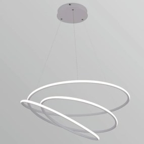 Pendente Espiral 88W Led 3000K Ip20 Branco Bivolt Ø73Cm | Opus Dn 3432... (Preto)