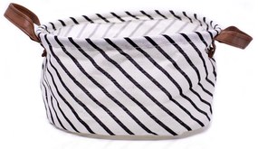 Cesto Decorativo Multiuso Organizador Listrado 15x26x26 cm - D'Rossi