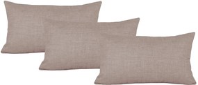 Conjunto 3 capas Almofadas Veludo Estampado Linho 30x50 - LISO