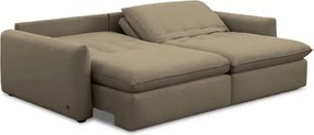 Sofá 210cm Retrátil Reclinável Almofadas Caixa Zero Sydney Veludo Castor G93 - Gran Belo