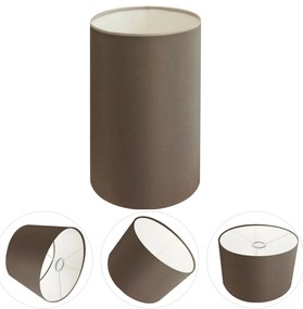 Cúpula Abajur Cilíndrica Cp-8002 Ø13x30cm Cáqui