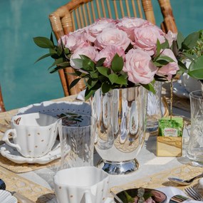 Vaso Tube Prata Shefield Plate - G  G