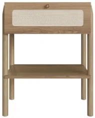 Mesa de Cabeceira Com 1 Gaveta Pés Madeira Arlo A10 Hanover - Mpozenat