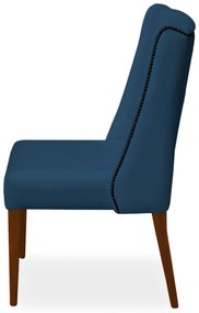 Kit 8 Cadeiras de Jantar Lecce Veludo Azul Marinho