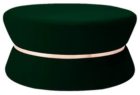 Puff Decorativo Sala de Estar 95cm Dhaka Veludo Verde G15 - Gran Belo