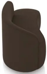 Sofá 2 Lugares Para Sala 140cm Orgânico Wendi Suede Marrom I01  - Mpoz