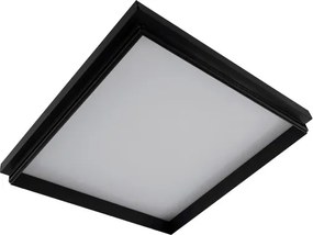 Plafon Led De Embutir Retangular Preto 25,2W 3000K Imo
