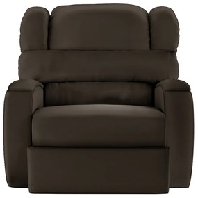 Poltrona do Papai Sala de Cinema Reclinável Kylie Manual PU Marrom G23