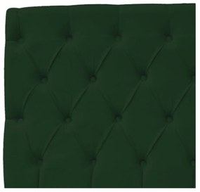Cabeceira Estofada Liverpool 140 cm Casal Suede Verde - ADJ Decor