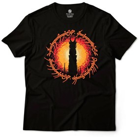 Camiseta Unissex Mordor Ring O Senhor dos Anéis Geek Nerd - Preto - P