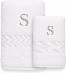 Kit 2 Pçs Toalhas Karsten 100% Algodão Santi - Branco  Branco