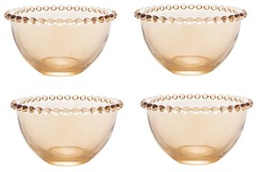 Jogo 4 Bowls Cristal Pearl Âmbar 14cm 28229 Wolff