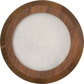 Arandela Led Cristal E Madeira 29W 3000K Petra - IMBUIA