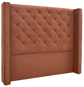 Cabeceira Decorativa King Size 2,19M Loewe Veludo Cobre G63 - Gran Belo