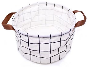 Cesto Decorativo Multiuso Organizador Grid 15x26x26 cm - D'Rossi