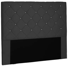 Cabeceira Cama Box Casal Queen 160cm Tânia Corano Preto - Sheep Estofados - Preto