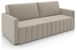 Sofá Cama Casal Retrátil 2 Lugares 192cm Atlas Z32 Suede Bege - Mpozen