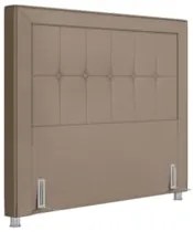 Cabeceira Cama Box Casal Queen 160cm Paolla Z37 Sintético Bege - Mpoze