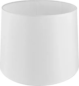 Cupula Para Abajur Tecido Branco Boca Larga 38Cm