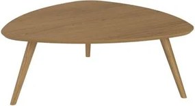 Mesa de Centro Unique em MDF Louro Pés em Madeira Marin