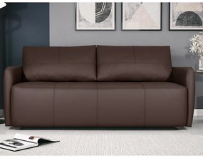 Sofá Decorativo Sala de Estar Lily 2 Lugares 180cm Couro Café G34 - Gran Belo