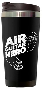 Copo Térmico 500ml Preto Air Guitar Hero Rock